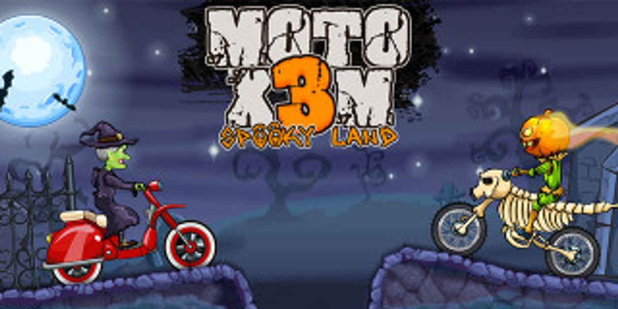 Videogames Moto X3M 6 Spooky Land - Jogos de Motor Jumps - 1001 Jogos