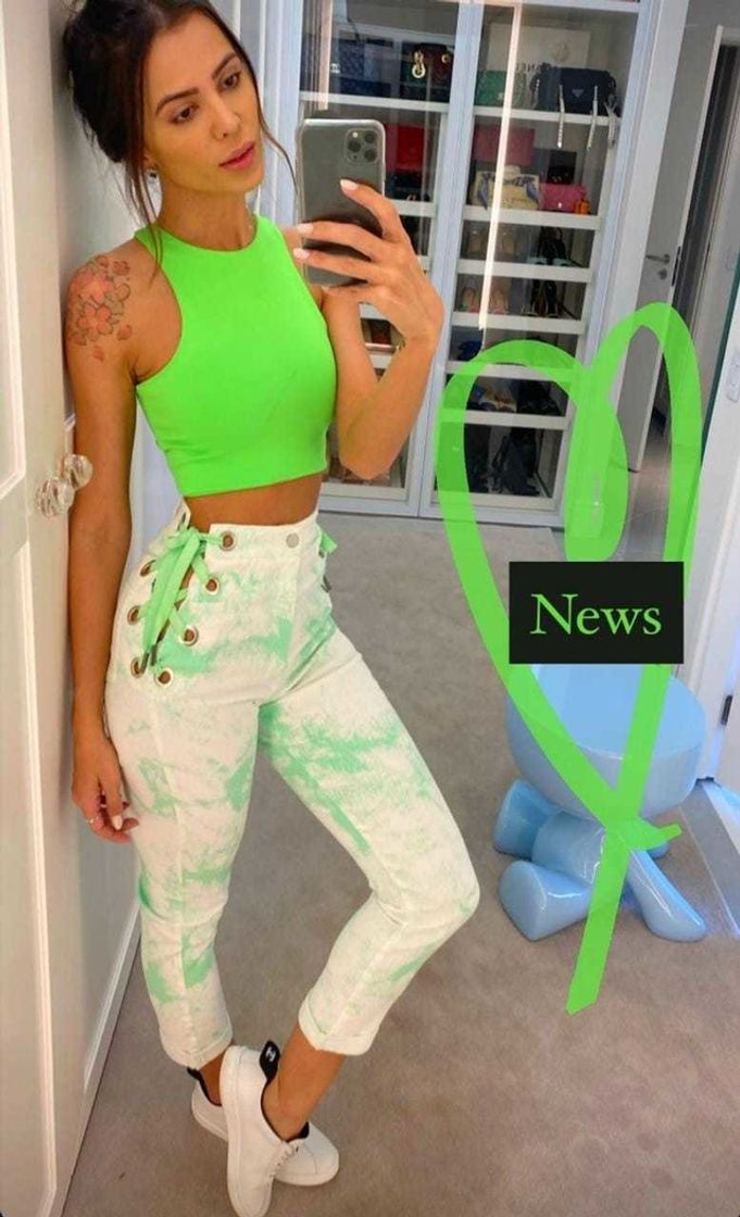 Moda Cropped Verde Cloude