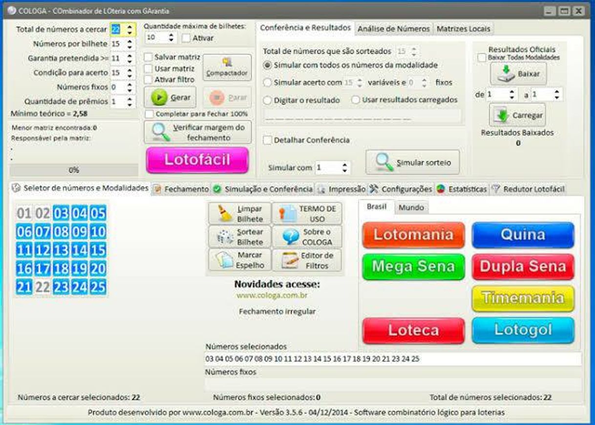 Fashion Software de Loterias 