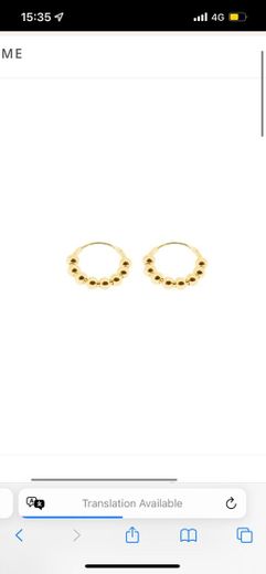 gend gold earrings