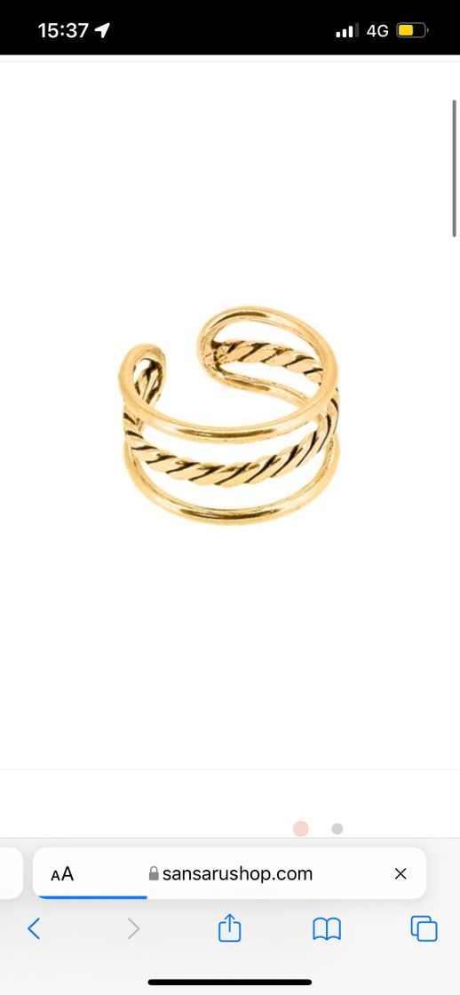 Fashion tanika gold ring