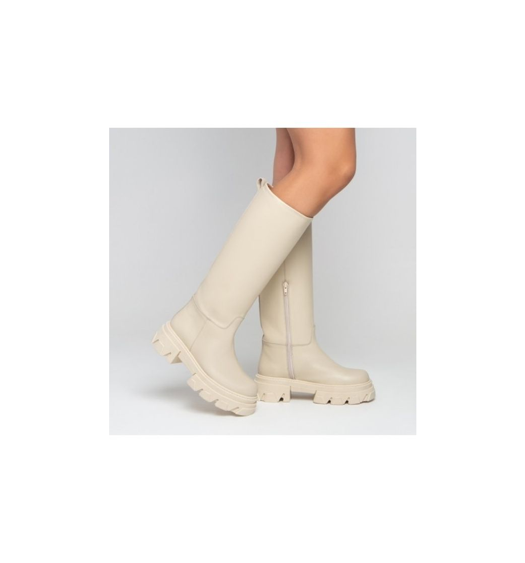 Moda Botas Altas Midtown Beige