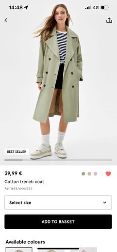 cotton trench coat