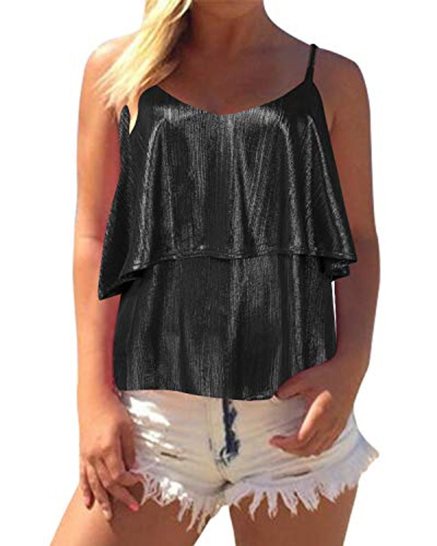 Fashion ZANZEA Mujer Camisetas Sin Mangas Verano Tube Top Sexy Cuello V Gasa