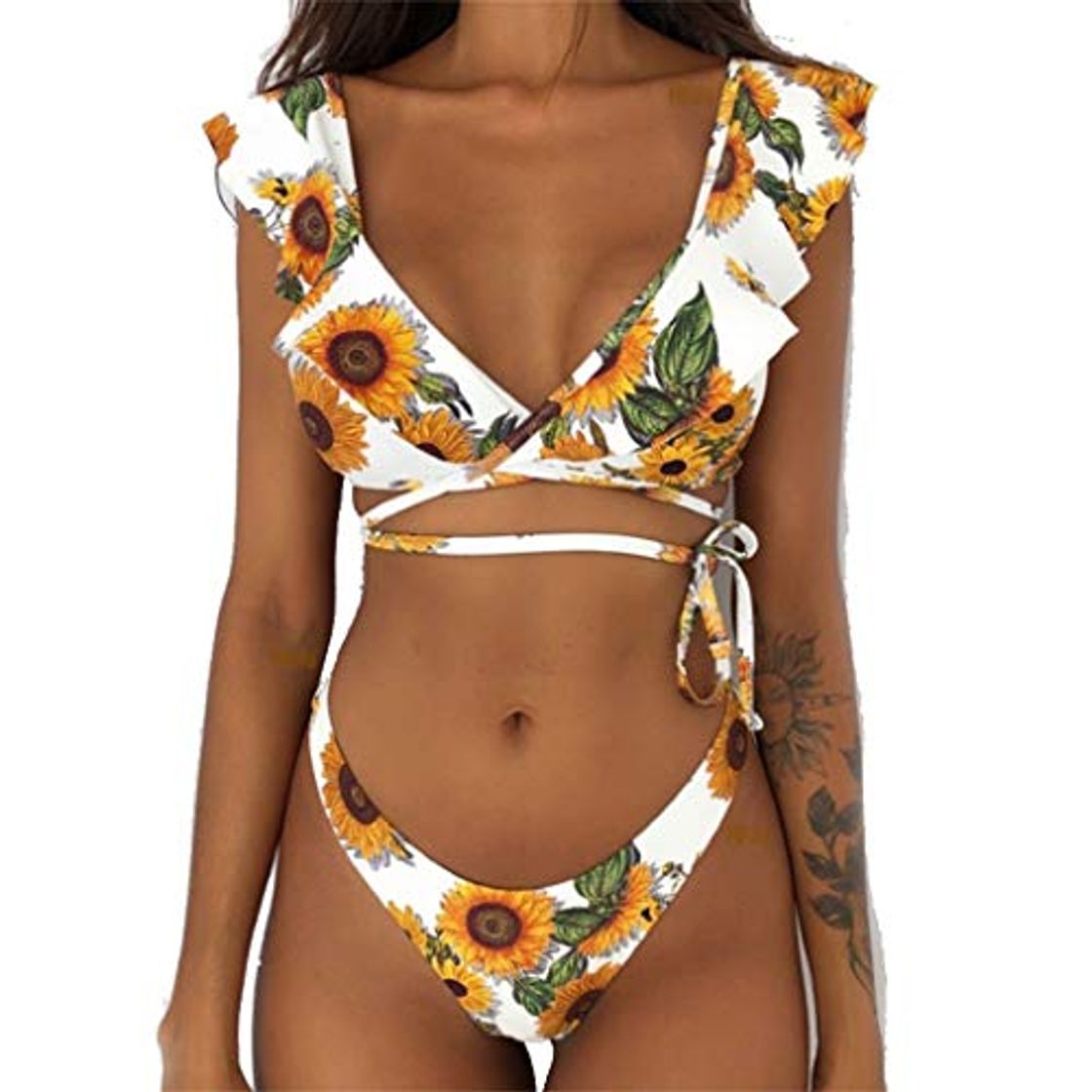 Fashion Yutdeng Conjunto De Bikini Mujer Sexy Traje de Baño Push Up con Relleno Brasileños Traje de Floral Impresión 2 Piezas Ropa de Playa 2021 Verano