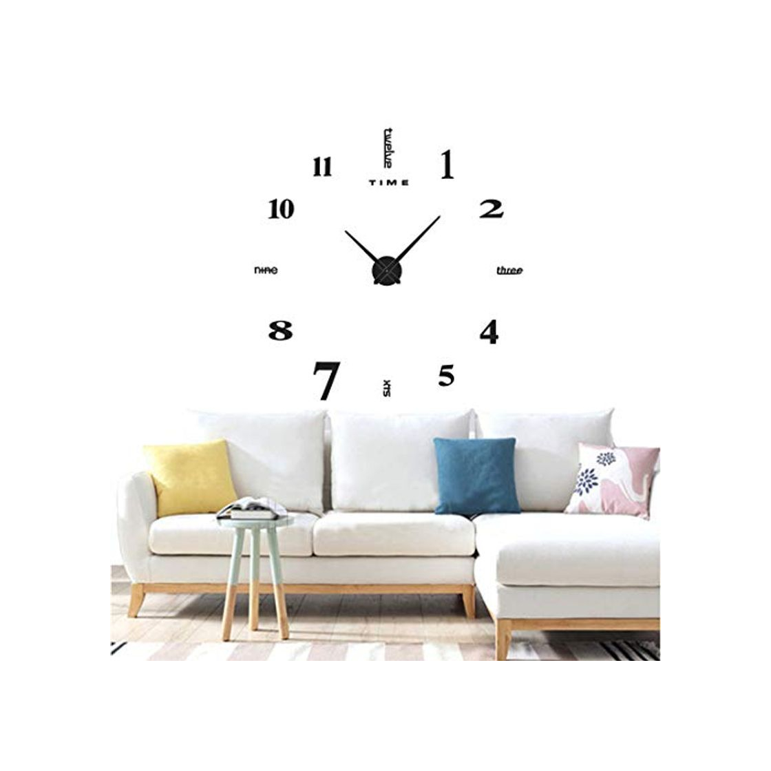 Product Yolistar DIY Reloj de Pared 3D, Etiqueta de La Pared del Reloj