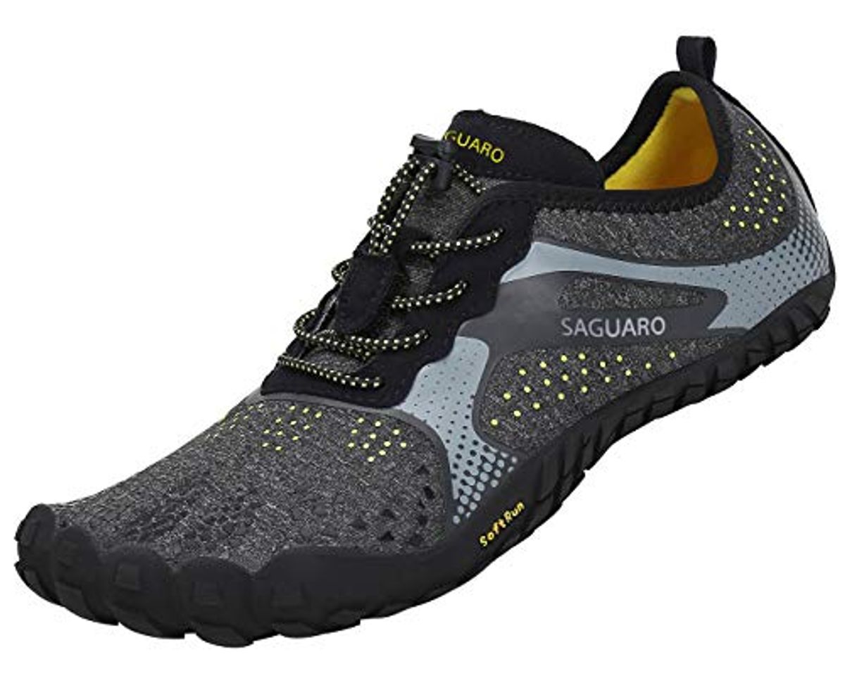 Moda SAGUARO Hombre Mujer Barefoot Zapatillas de Trail Running Minimalistas Zapatillas de Deporte