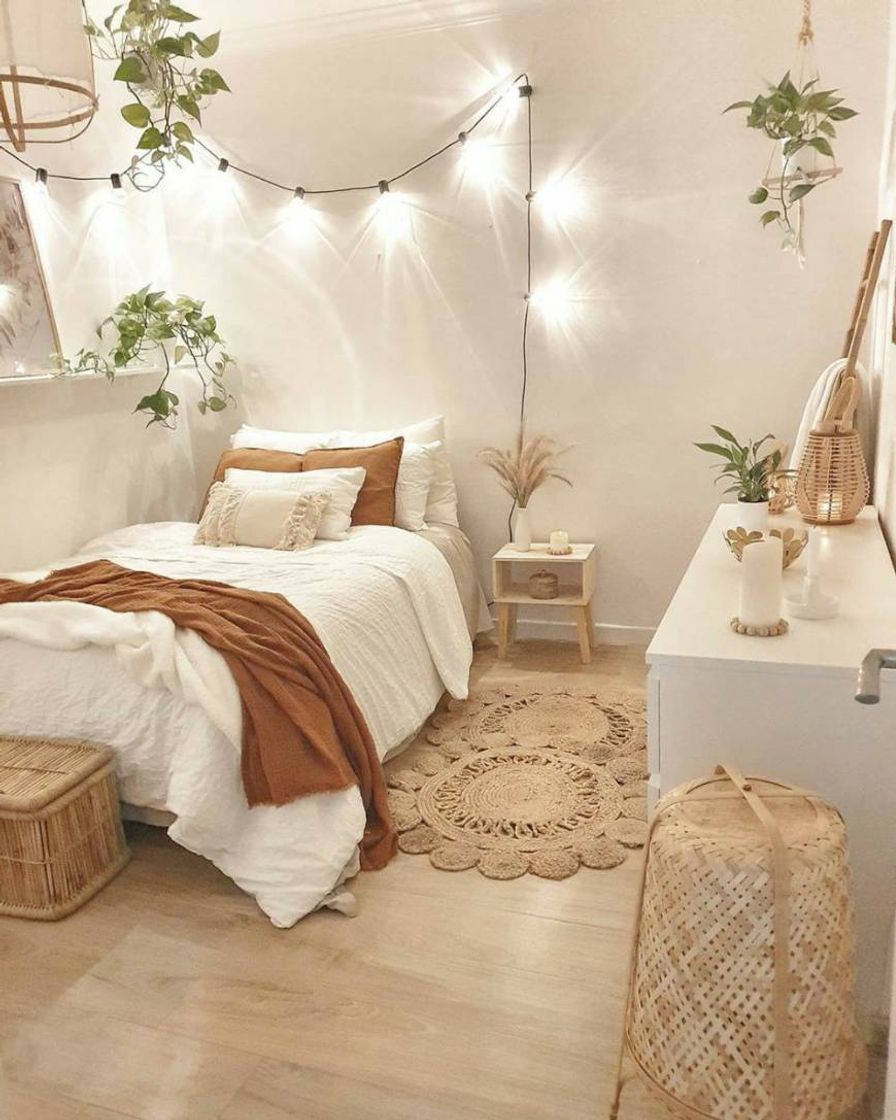 Fashion Decoração de quarto com tons leves