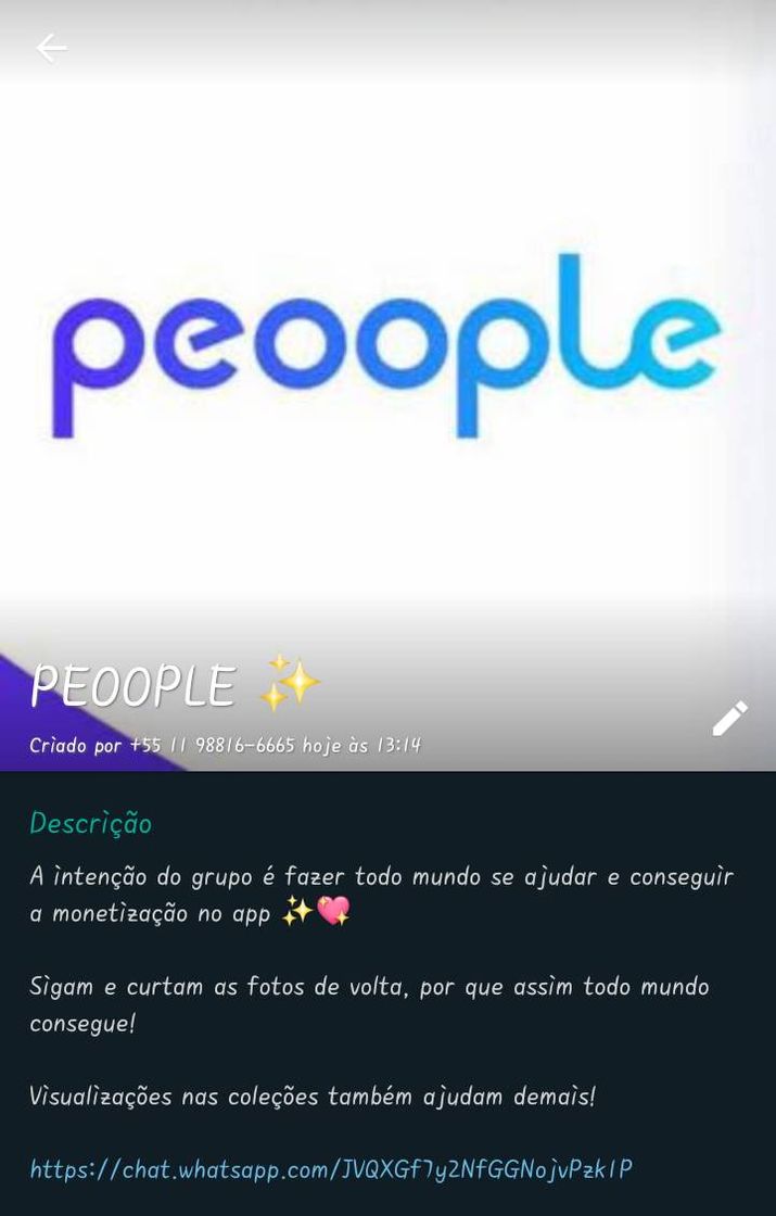 Moda Grupo no whats do peoople