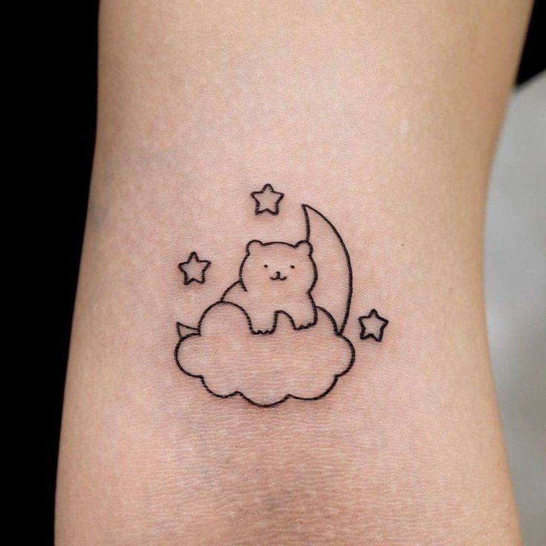 Fashion Tatuagem urso de noite| Bear of night tattoo.