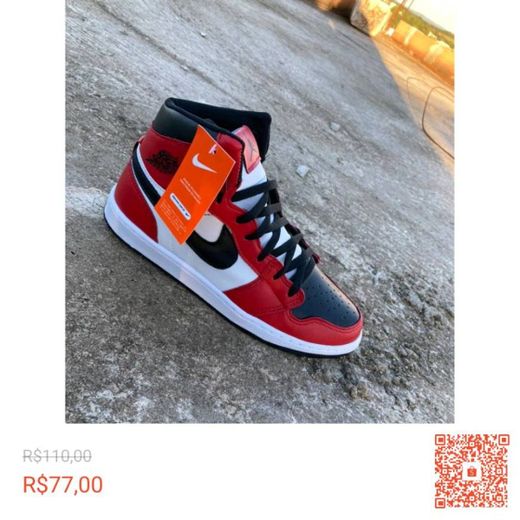 Tênis Bota Nike Air Jordan 1 Chicago Retrô Masculino Basquet