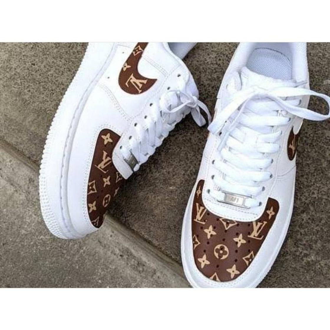 Moda Tênis Nike Air Force Masculino Personalizado Louis Vuitton 