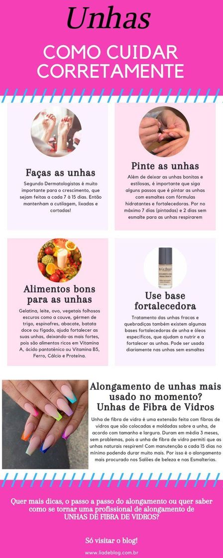 Fashion Cuidados com as unhas 