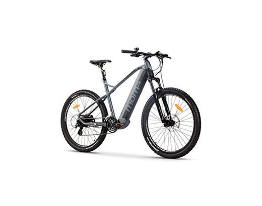 Moma Bikes Bicicleta Eléctrica E-MTB 27.5", Shimano 24vel, frenos hidráulicos, batería Litio