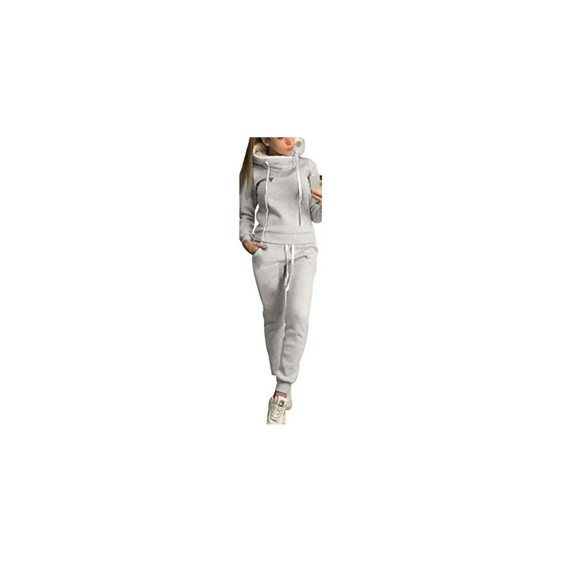 Fashion Chandal Conjunto para Mujer Invierno Otoño Casual Conjuntos Deportivos, Moda Manga Larga