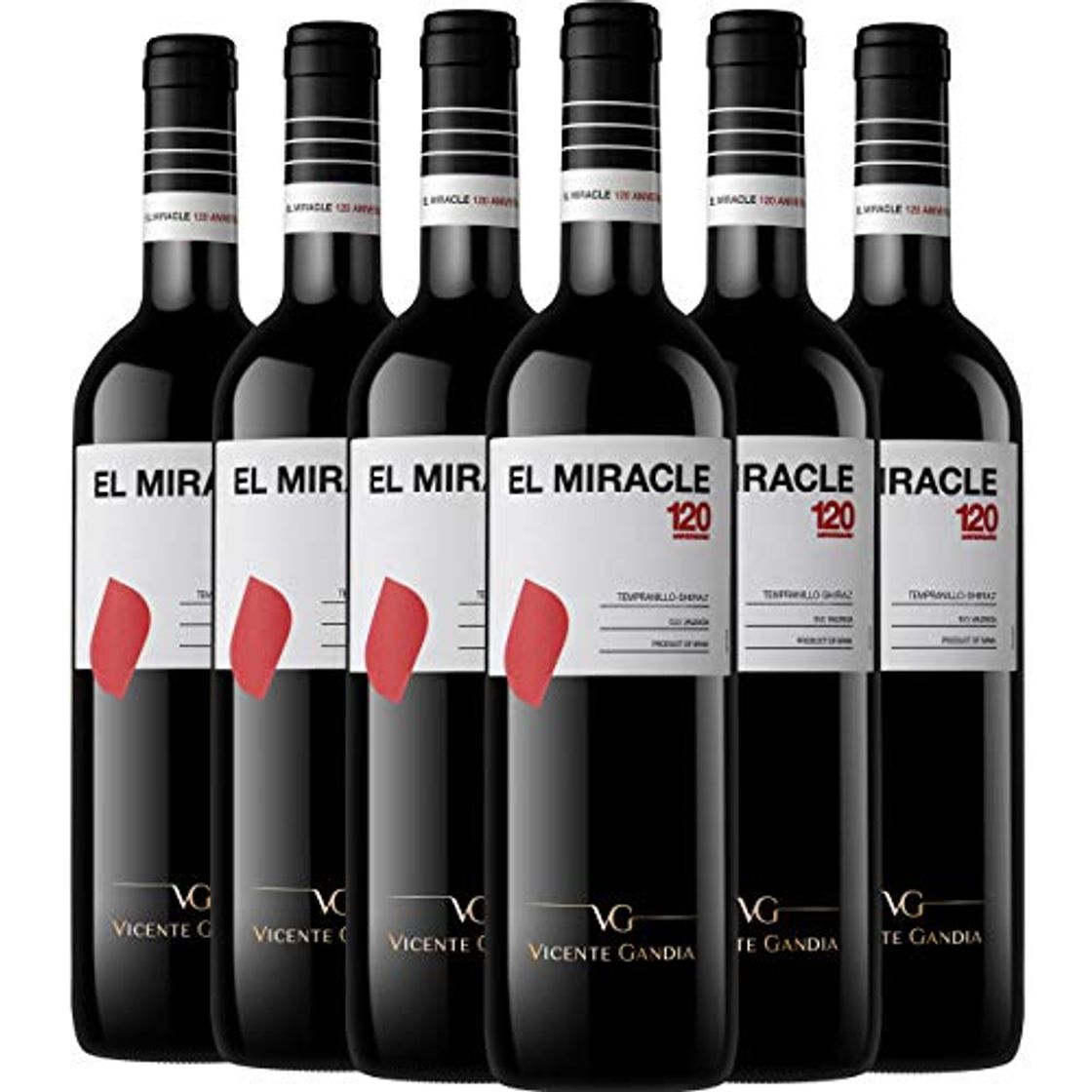 Producto El Miracle 120 Aniversario Vino Tinto Tempranillo Shiraz D