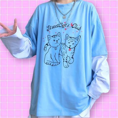 Cats Club Long Sleeve Tee 🐈🐱