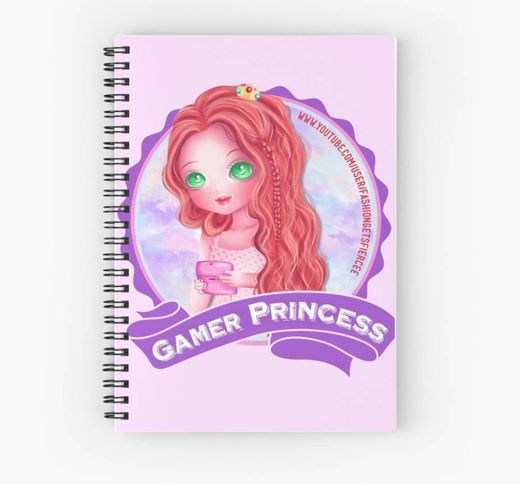 ☆.｡.:*Gamer Princess- Spiral Notebook