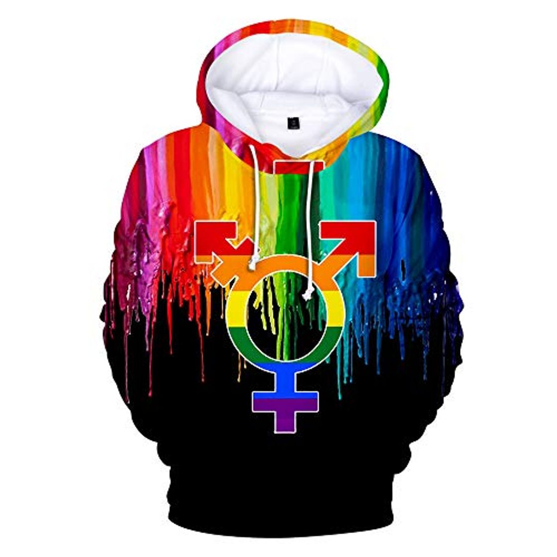 Fashion WAWNI 2020 Love is Love LGBT Sudaderas con capucha 3D Mujeres