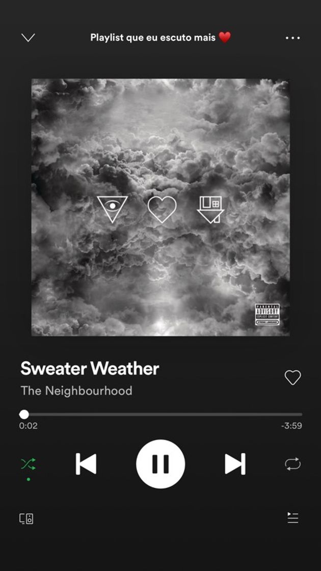 Canción Sweater Weather