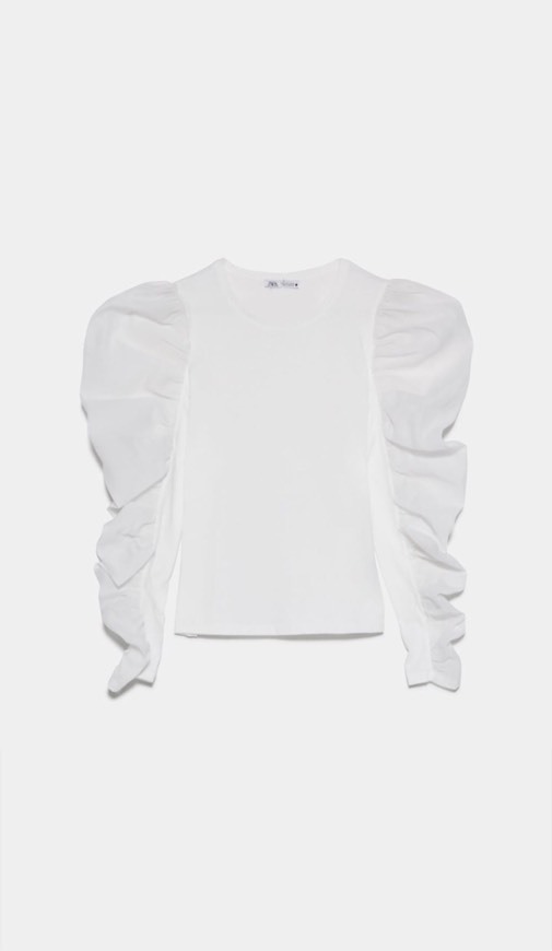 Blusa manga de balão
