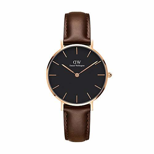 Place Daniel Wellington DW00100165 32mm Relojio para Mujer de Oro Rosa con Cuero