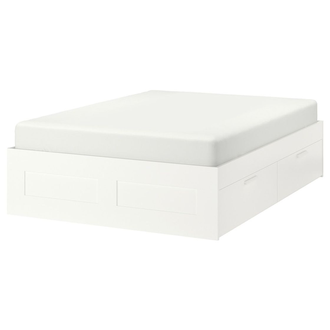 Moda BRIMNES white, Luröy, Bed with storage, Standard King - IKEA