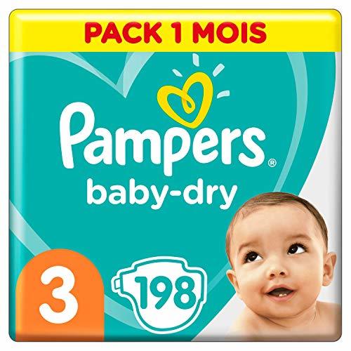 Belleza Pampers Baby Dry - Pañales para bebés, Talla 3