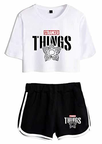 HUASON Stranger Things Camisetas Tops Shorts Verano Traje de Ropa Deportiva Casual