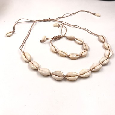 Moda Pulseiras com conchas. Shell Bracelet, Shell Earrings, Shell Jewelry ...