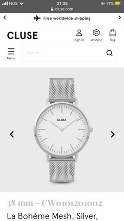 Product Cluse watch