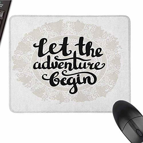 Places HJJL Alfombrilla de ratón Adventure Mouse Pad Bundle Stitched Edges Inspired Round