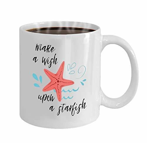 Coffee Mug Cup Gifts sea poster with sea fish phrase make a
