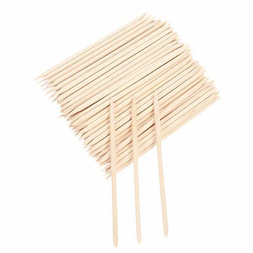 Belleza Yumi V 100Pcs Palo de Madera Palo de Cutícula de Uñas para