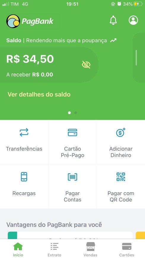 Fashion PROMOCÃO PAGBANK! 🤑🤑🤑
GANHE 20 REAIS DE GRAÇA 😍
Dinheiro