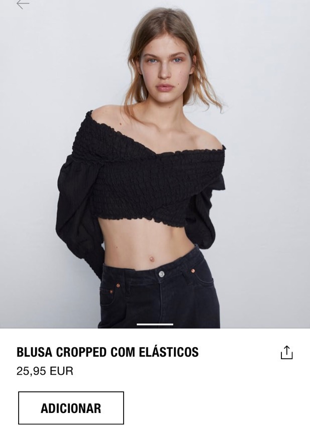 Moda Blusa cropped 