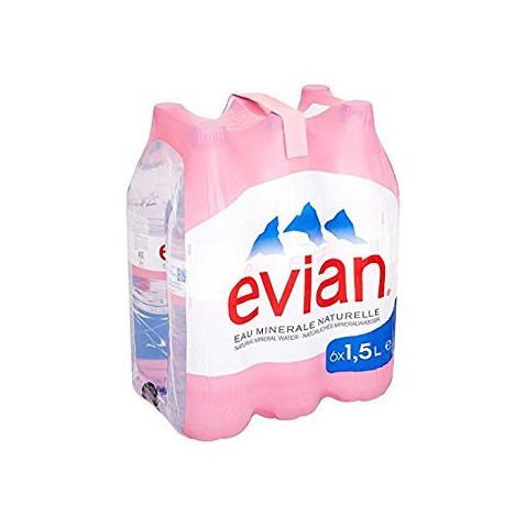 Agua mineral natural Evian 1.5 L