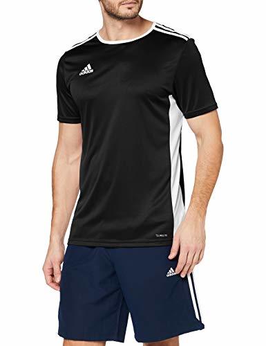 Fitness adidas Entrada 18 JSY Jersey de Fútbol de Manga Corta, Hombre, Negro