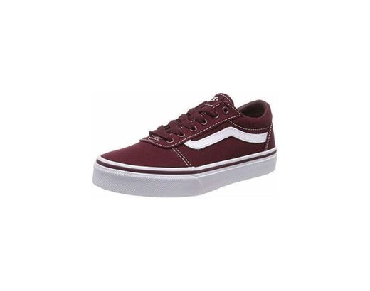 Vans Ward Canvas Zapatillas Unisex Niños, Rojo