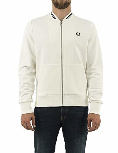 Moda Fred Perry Men's Zip Through Zip Sweatshirt White in Size X-Large