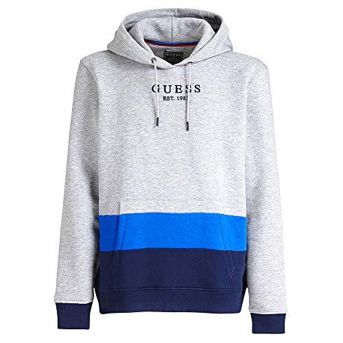 Moda Guess Davy Hoodie Fleece Gris L Gris