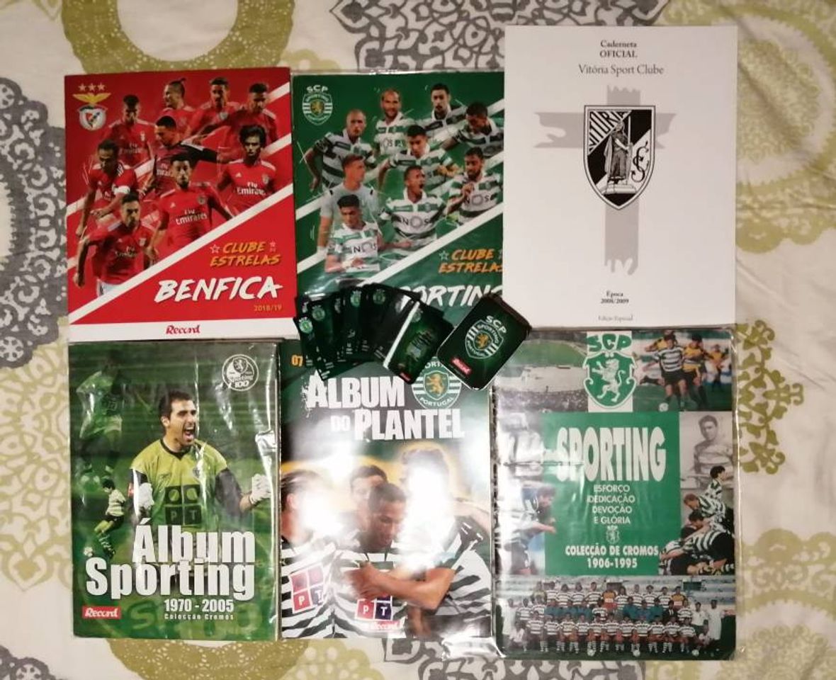 Social Coleções completas de Benfica, Sporting e Vitória SC. 