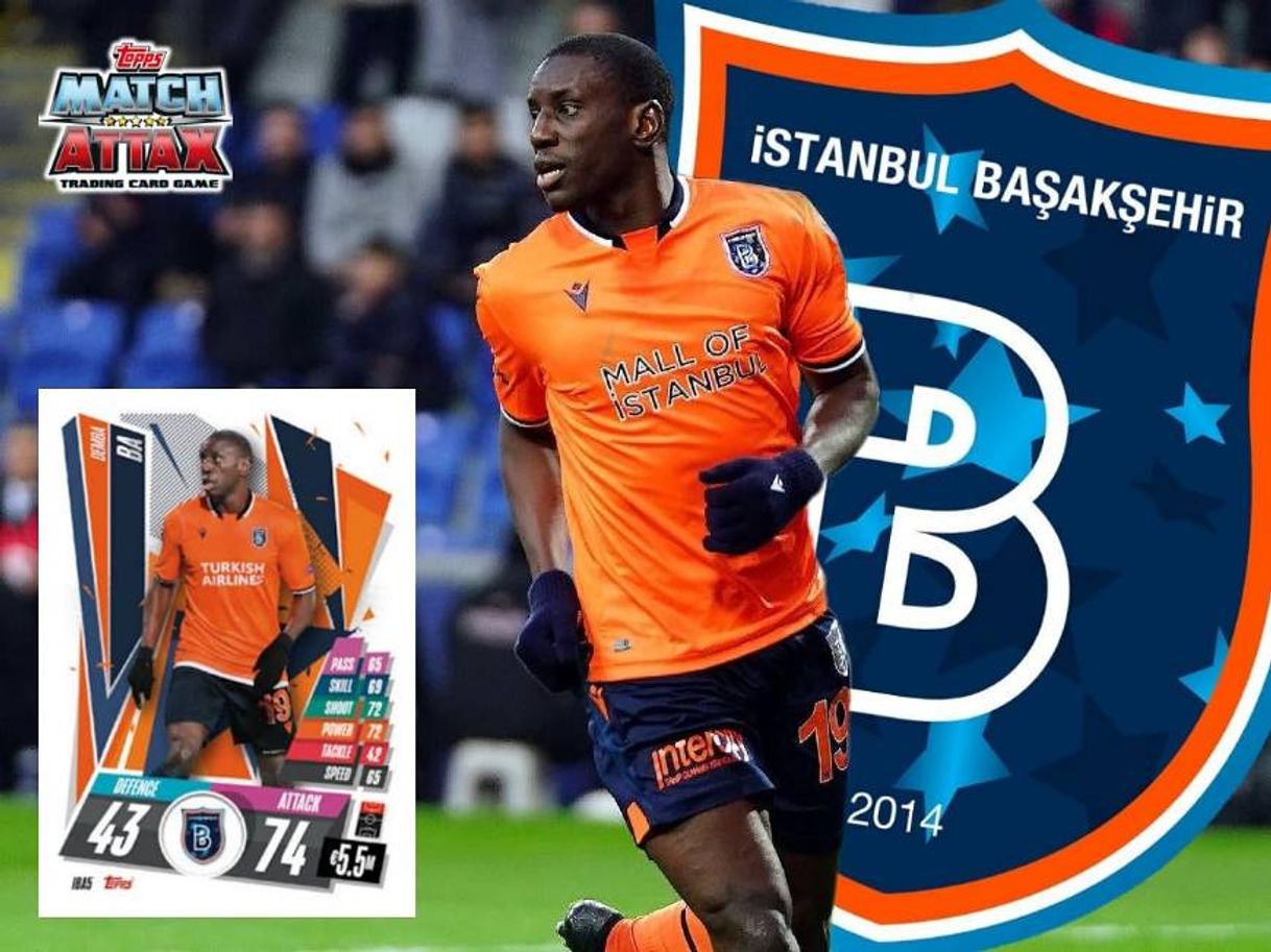 Moda Demba Ba - Istanbul Basaksehir - Topps Match Attax 