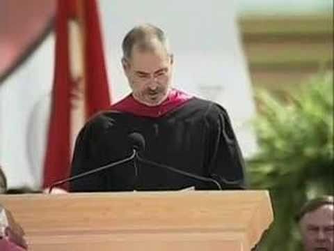 Steve Jobs give his commencement speech at Stanford