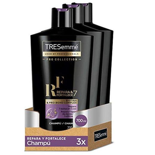 TRESemmé Champú Repara y Fortalece - Paquete de 3 x 700 ml