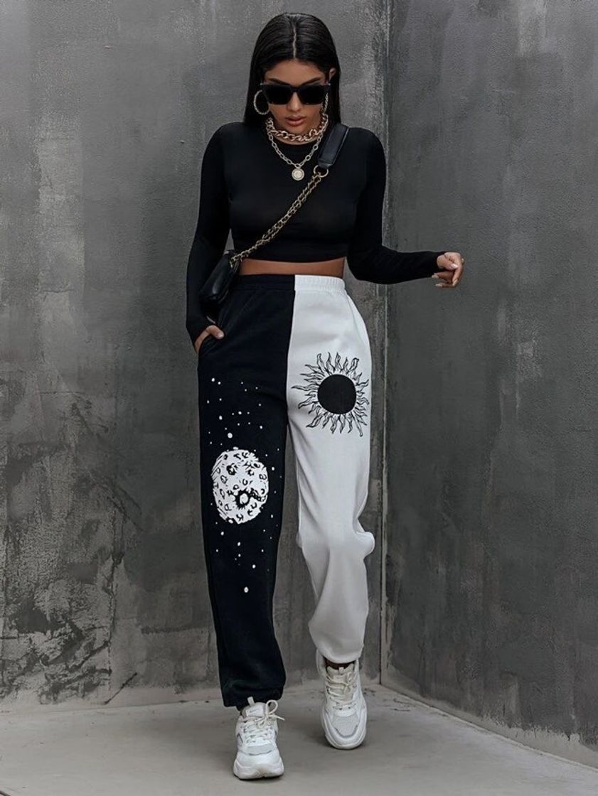 Social Calça meia Lua meia Sol🍄