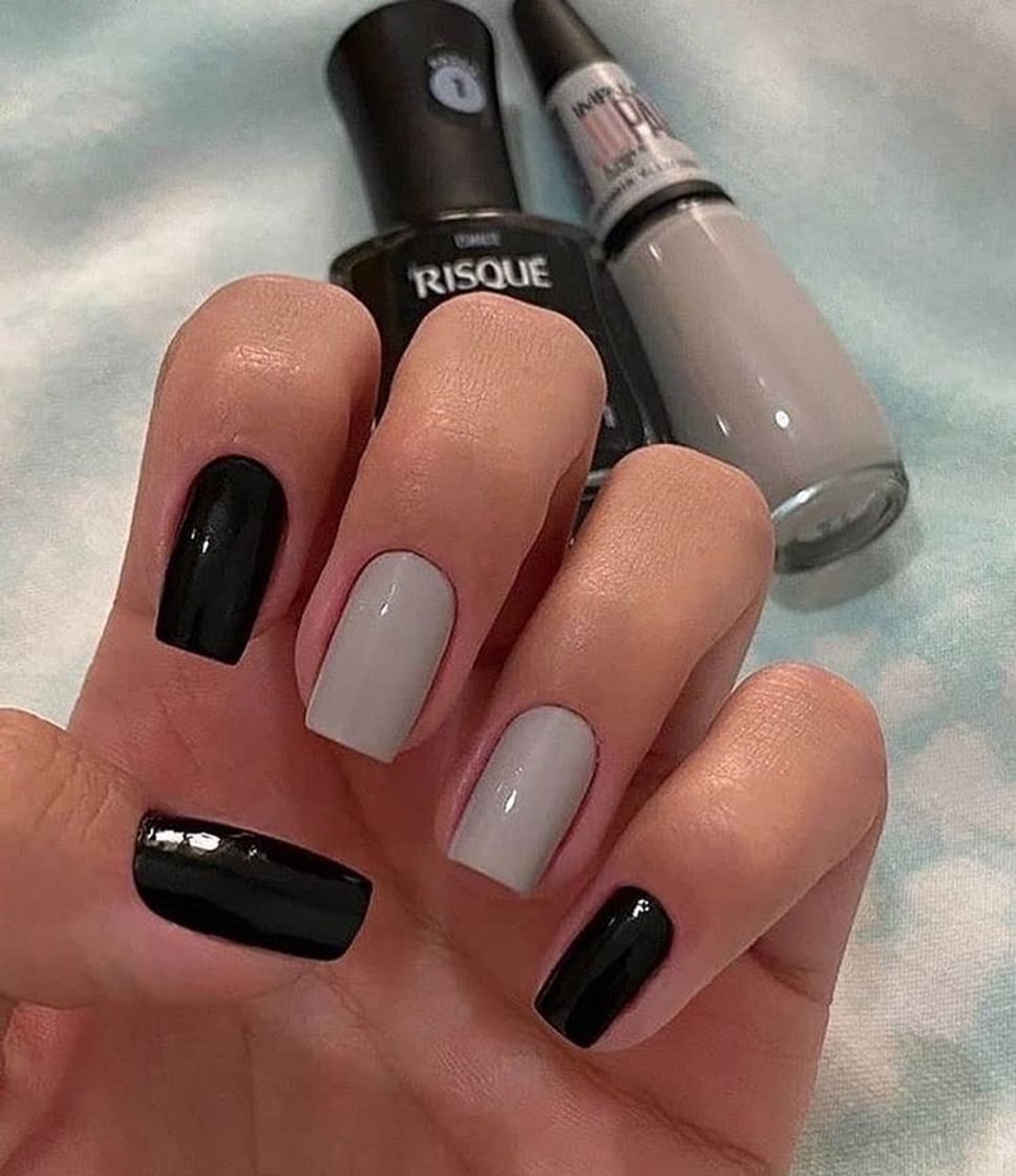 Social Unha preto e branco🤍🖤