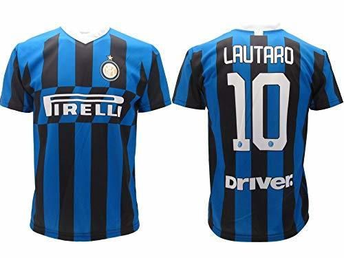 LC SPORT SRL Camiseta Inter Lautaro Martinez 10 Réplica Autorizada 2019-2020 Niño