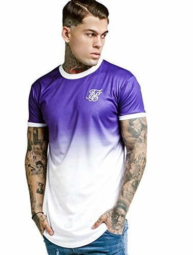 SIKSIL Camiseta Purple Ringer Gym tee
