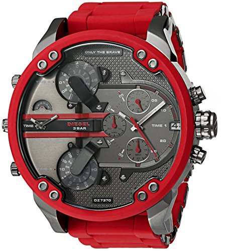 Fashion Diesel Reloj analogico para Hombre de Cuarzo con Correa en Silicona DZ7370